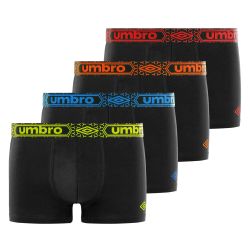 Lot de 4 Boxers coton homme uni ceinture