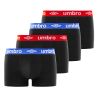 Lot de 4 Boxers coton homme uni ceinture colorées