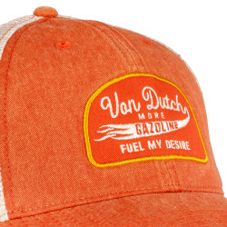 Casquette baseball avec filet souple adulte et patchs Mac Gazoline