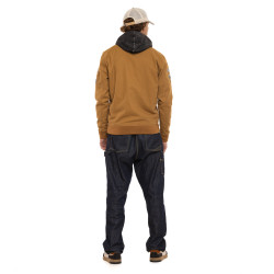 Veste zippée légère homme type bombers avec patchs Larry