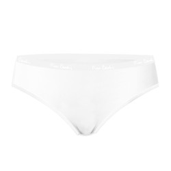 Lot de 3 slips femme  en coton uni et imprimé ceinture fine 2cm BWF