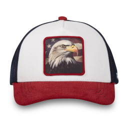 Casquette trucker avec filet bi-matière semi curved animal Eagle