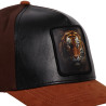 Casquette trucker bi-matière semi curved avec écusson animal Tiger