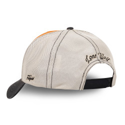 Casquette trucker semi curved avec filet et écusson animal Wolf