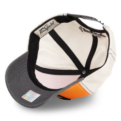 Casquette trucker semi curved avec filet et écusson animal Wolf