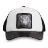 Casquette trucker semi curved avec filet bi-matière  animal White Tig