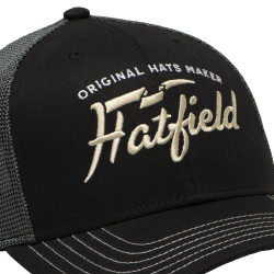 Casquette trucker avec filet semi curved avec broderie Beige Lo