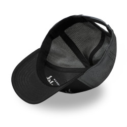 Casquette trucker avec filet semi curved avec broderie Beige Lo