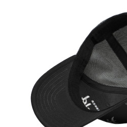 Casquette trucker avec filet semi curved avec broderie Beige Lo