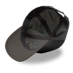 Casquette trucker avec filet semi curved avec broderie Grey Matter