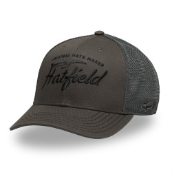 Casquette trucker avec filet semi curved avec broderie Grey Matter