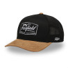 Casquette trucker avec filet bi-matière semi curved et patch Hatmaker