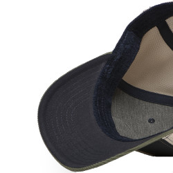 Casquette trucker avec filet bi-matière semi curved avec patch Moto