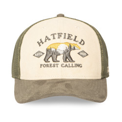 Casquette trucker avec filet semi curved avec broderie Bear