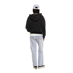 Sweat zippé à capuche femme relax fit acid wash avec patch Palm Patch