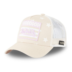 Casquette baseball enfant avec filet Star Pink