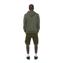 Sweat à capuche homme terry en acid wash Youth