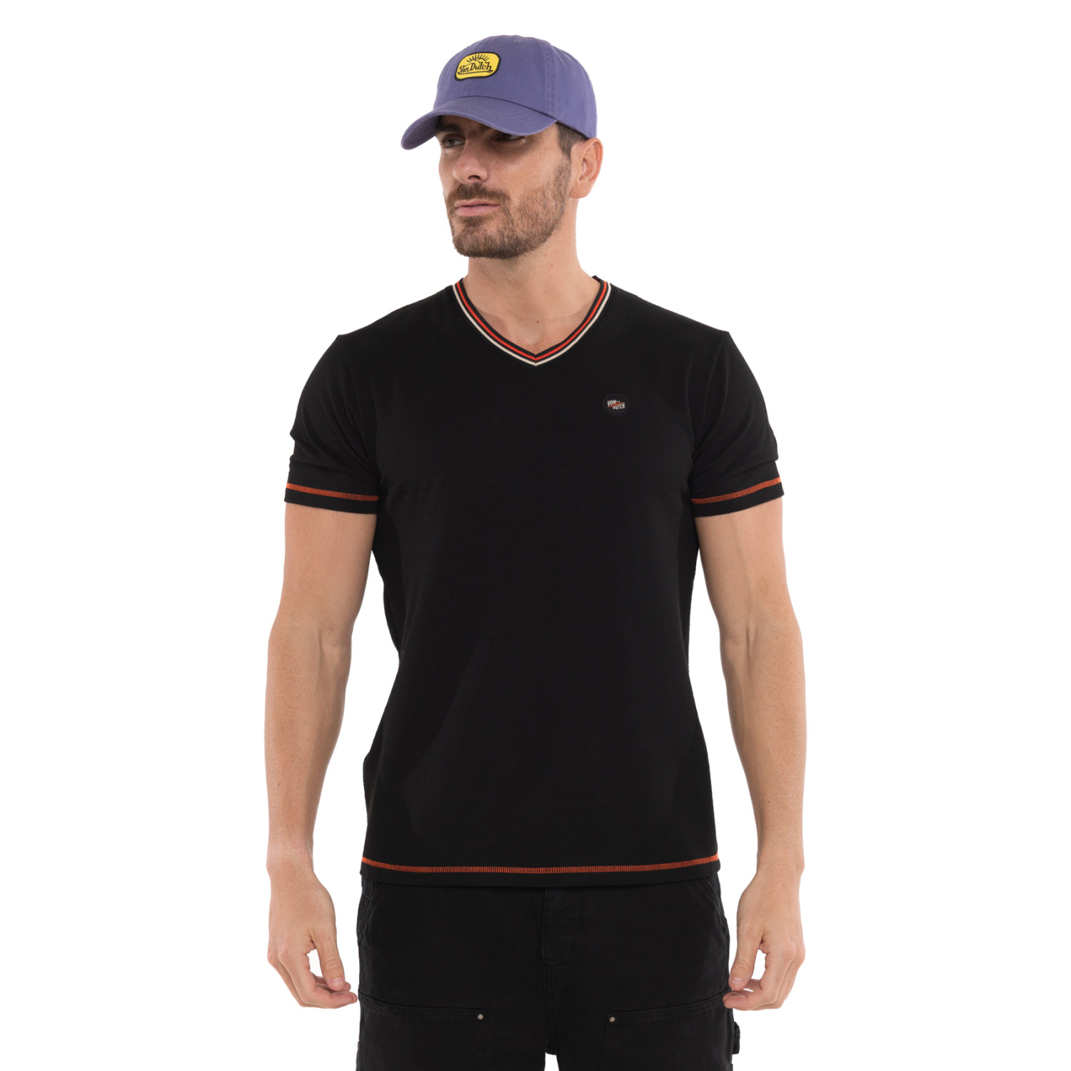 T-shirt homme col V  Regular fit en Mesh
