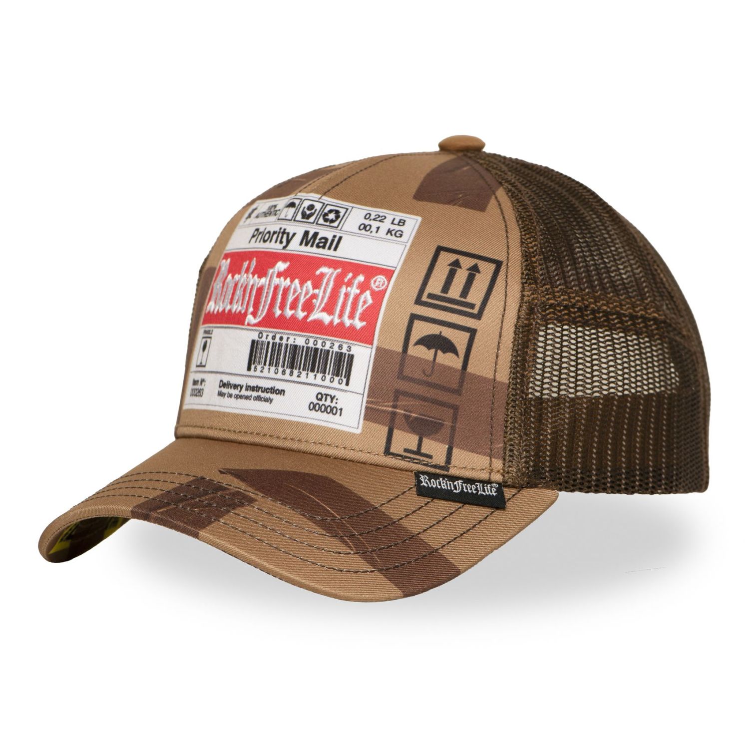Casquette trucker imprimée avec filet Traveler