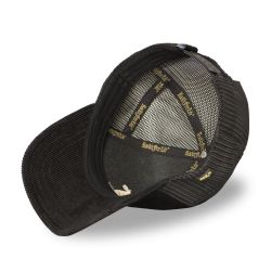 Casquette trucker en velours avec filet logo brodé Black Hole Sun