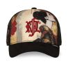 Casquette trucker imprimée avec filetet logo brodé Last Kiss