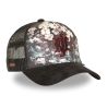 Casquette trucker imprimée avec filet et logo brodé Sakura Waves