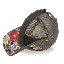 Casquette trucker imprimée filet logo brodé visière imprimée Maiko