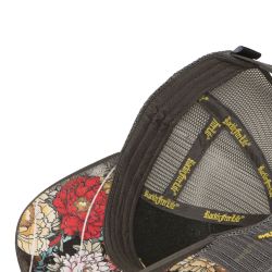 Casquette trucker imprimée filet logo brodé visière imprimée Maiko