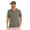 Chemise homme fluide manches courtes en viscose imprimée Sum