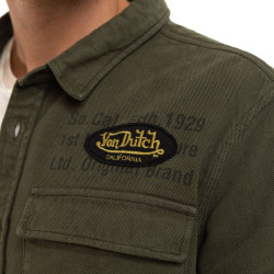 Sur-chemise homme en twill avec broderie Wall