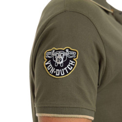 Polo homme maille piquée avec patchs et print dos MC29