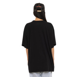 T-shirt femme relax fit col rond print devant Studio