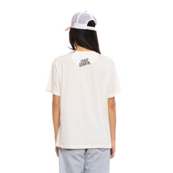 T-shirt femme fluide col rond print devant et dos Sun