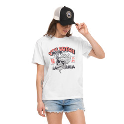 T-shirt femme regular col rond print devant Vacation