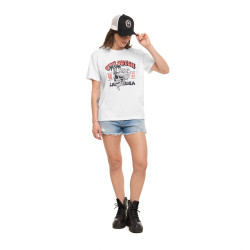 T-shirt femme regular col rond print devant Vacation