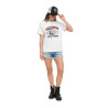 T-shirt femme regular col rond print devant Vacation