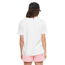 T-shirt femme regular col rond print devant Wash