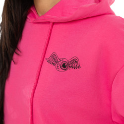 Sweat à capuche femme fr. terry 280GSM touché pêche print dos Kristen