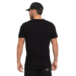 T-shirt homme en jersey col V rouloté imprimé devant Ron