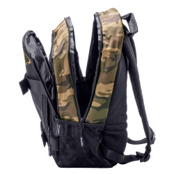 Sac à dos 2 compartiments et dos et bretelles rembourrés Camo