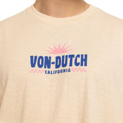 T-shirt homme col rond relax fit slub en jersey California