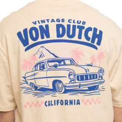 T-shirt homme col rond relax fit slub en jersey California