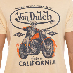 T-shirt homme col rond regular fit effet chiné en jersey Fear