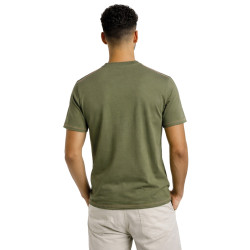 T-shirt homme col rond regular fit slub en jersey Palm