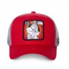 Casquette Capslab trucker Looney Tunes bugs bunny Rouge Casquette Capslab trucker Looney Tunes bugs bunny Rouge
