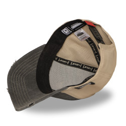 Casquette semi curved finitions premium effet usé Goldorak