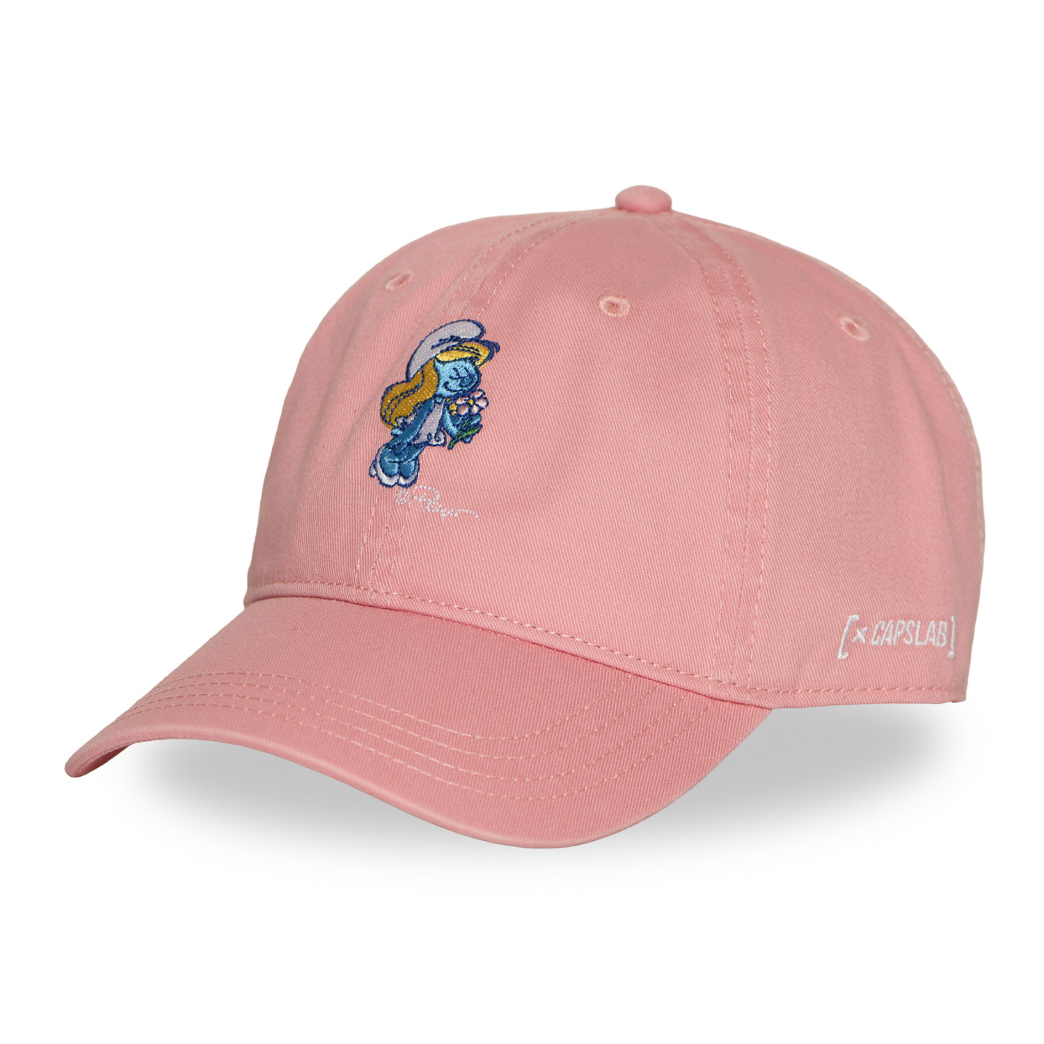 Casquette Dad Cap avec broderie Smurf Stroumpfette