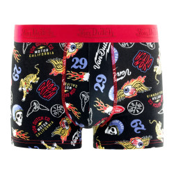 Lot de 4 boxers homme en coton uni et imprimé AOP