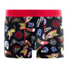 Lot de 4 boxers homme en coton uni et imprimé AOP