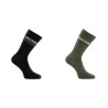 Lot de 2 Paires de chaussettes homme type tennis Gde Gueule et Râleur